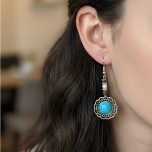 Silver and Turquoise Earrings
